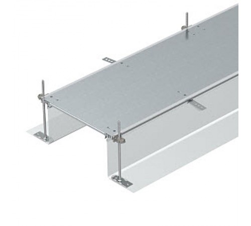 Секция кабельного канала OKA-G глухая, с фиксаторами 2400x500x240 мм (сталь) (OKA-G50040240R)  7424066  OBO Bettermann