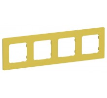 FLITE Classic Рамка 4-ая РУ-4-К-ФлЖК желтый карри  FI-M42-32-20-K44  IEK