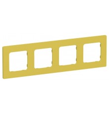 FLITE Classic Рамка 4-ая РУ-4-К-ФлЖК желтый карри  FI-M42-32-20-K44  IEK
