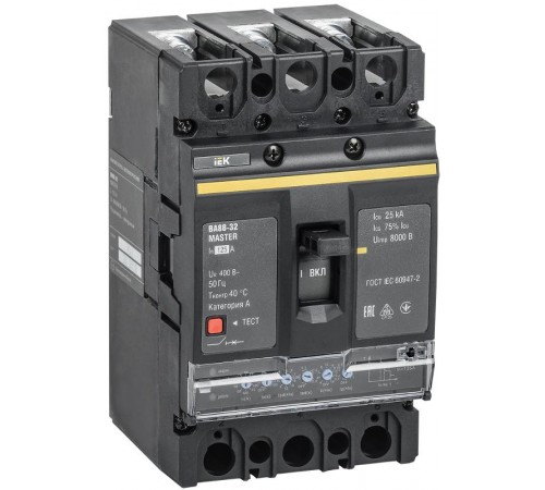 Выкл. авт. ВА88-32 3Р 125А 35кА MASTER с электрон. расц.  SVA11-3-0125-02  IEK