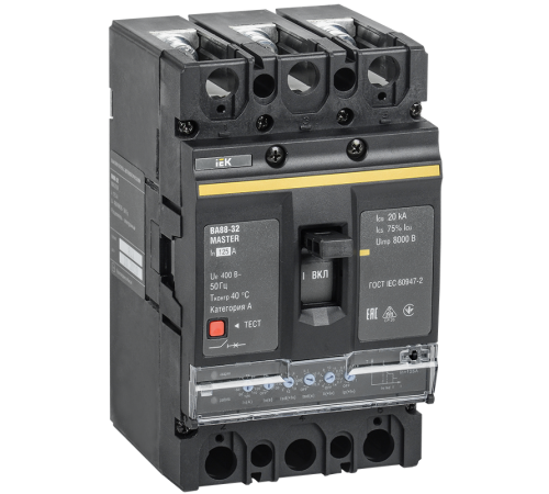 Выкл. авт. ВА88-32 3Р 125А 35кА MASTER с электрон. расц.  SVA11-3-0125-02  IEK
