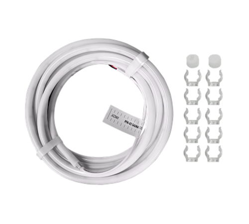 Лента светодиодная термостойкая PFN-03 "SAUNA 24V" 2835/120 4000K d13mm IP68 рабочий режим от -30° до +100°С,  IP68 /5m, крепления в комплекте/   .50