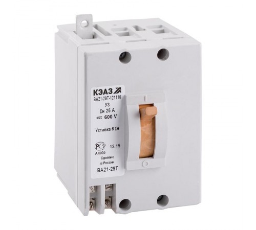 Выключатель автоматический ВА21-29Т-121110-16А-1,5Iн-600DC-У3  102034  КЭАЗ