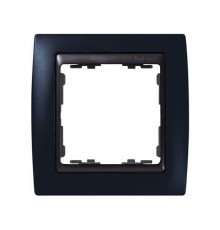 Simon 82 Рамка декоративная, 1 пост, S82, графит-графит  82812-32  Simon