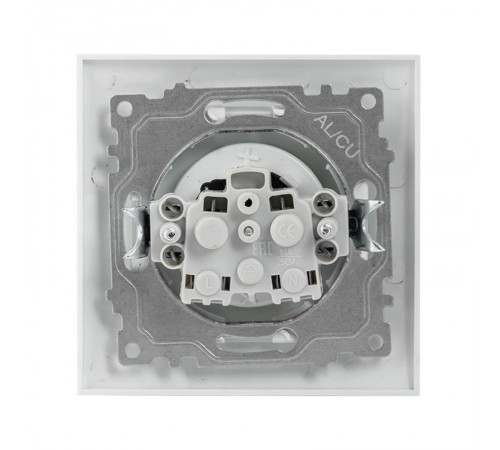 Валенсия розетка 1-местная б/з 10А белая с защ. штор. EKF PROxima   EWR10-022-10   EKF