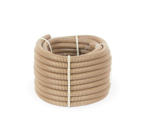 Труба гофрированная ПВХ легкая 350 Н сосна д25 (10 м/уп) с/з   PR01.0052  Промрукав