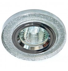 Светильник встраиваемый DL8060-2/8060-2 потолочный MR16 G5.3 мерцающее серебро  19708  Feron