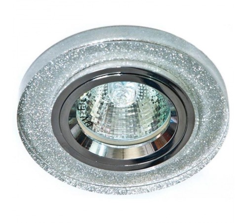 Светильник встраиваемый DL8060-2/8060-2 потолочный MR16 G5.3 мерцающее серебро  19708  Feron