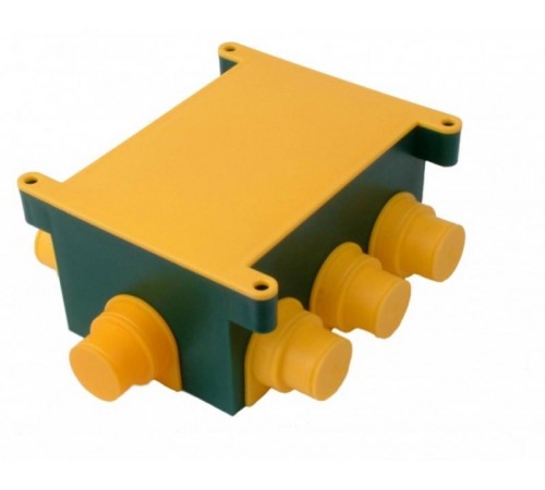 Коробка распределительная 118x76x58 (внутр разм)  для монолитных стен, 8 выводов высота 60 мм, IP 44  КР1301-И  HEGEL