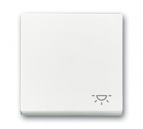 Клавиша для механизма 1-клавишного выключателя, c символом ""СВЕТ"" Future/Axcent/Carat/Династия, альп. белый  2CKA001751A3190  ABB