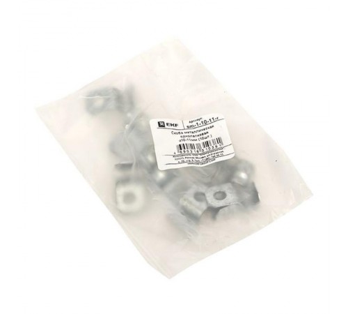 Скоба металлическая однолапковая СМО d10-11мм (10шт.) PROxima  sm-1-10-11-r  EKF