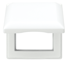 Откидная крышка 80,5 x 80,5 мм; противоударная; белая  AS581BFKLWW  Jung