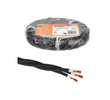 Ретро провод "Эко" 3х1,5 витой ГОСТ черный (10м)  SQ2801-0333  TDM