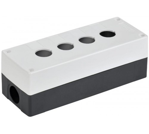 Корпус постов КП104-Р для кнопок 4 места белый  BKP10-4-K01-R  IEK