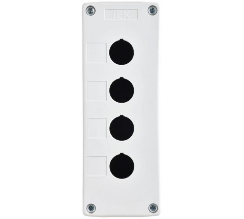 Корпус постов КП104-Р для кнопок 4 места белый  BKP10-4-K01-R  IEK