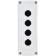 Корпус постов КП104-Р для кнопок 4 места белый  BKP10-4-K01-R  IEK