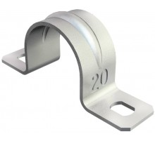 Крепежная скоба металл. двухлапковая 20mm (605 20 G)  1018205  OBO Bettermann