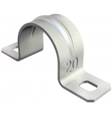 Крепежная скоба металл. двухлапковая 20mm (605 20 G)  1018205  OBO Bettermann