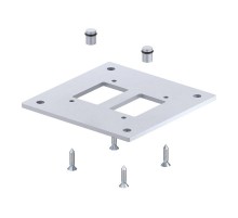 Напольная пластина для электромонтажной колонны (сталь,серебристо-белый) (ISS160160BP)  6290416  OBO Bettermann