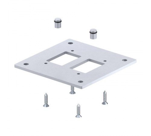 Напольная пластина для электромонтажной колонны (сталь,серебристо-белый) (ISS160160BP)  6290416  OBO Bettermann