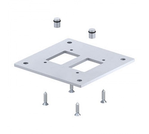 Напольная пластина для электромонтажной колонны (сталь,серебристо-белый) (ISS160160BP)  6290416  OBO Bettermann