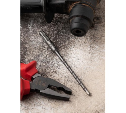 Бур по бетону SDS-plus 6х160 мм (2 резца)(4S спираль)EKF Master  db-6-160-2x4  EKF