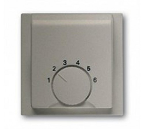 Плата центр. (накладка) для мех. терморегулятора (термостата) 1094 U, 1097 U, серия impuls, цвет серебр. металлик  1710-0-3744   2CKA001710A3744  A