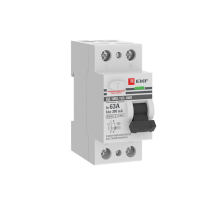 УЗО ВД-100 (S) 2P 63А 300мА тип (АС) эл-мех 6кА EKF PROxima (замена - E1026MS63300)