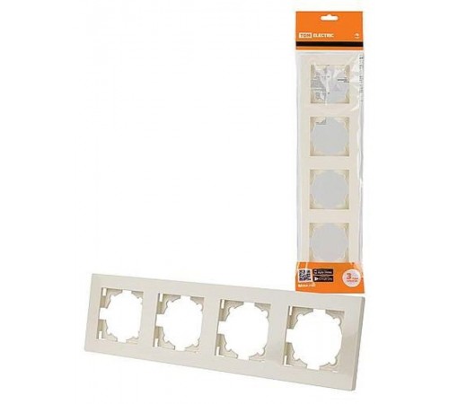 Рамка 4-х постовая сл. кость "Сенеж"   SQ1816-0157  TDM