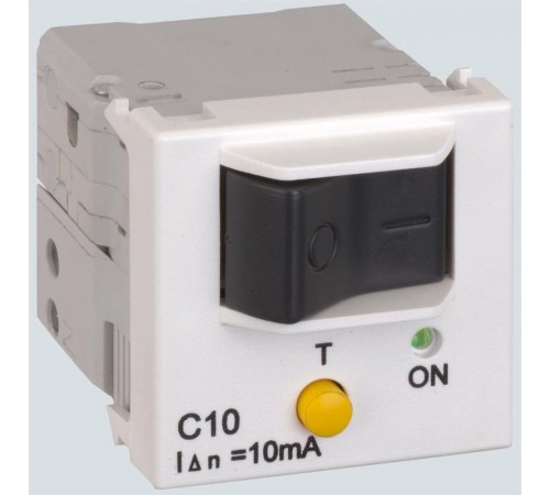 Simon Connect Выключатель автоматический дифференциальный, К45, Iн=10 А, Iут=10мА, белый  K107A-9  Simon