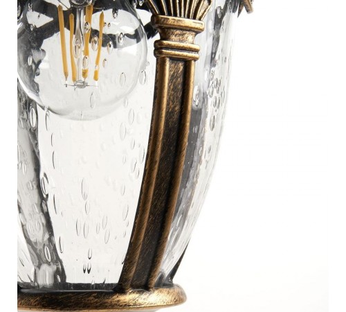 Светильник садово-парковый, 60W 230V IP44 черное золото, PL685 (на цепочке500мм)  11694  FERON