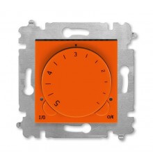 ABB Levit Оранжевый / дымчатый чёрный Терморегулятор с поворотной ручкой 16А  3292H-A00003 66W  2CHH920003A6066  ABB