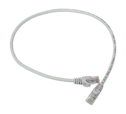 Патч-корд TERACOM PRO Cat.5E неэкранированный UTP оболочка LSZH серый (0,5м)  TRP-5EUTP-LSH-05M-GY  EKF