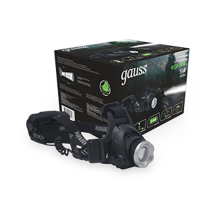 Фонарь налобный GFL407 5W 450lm Li-ion 2400mAh LED 1/12/48  GF407  Gauss