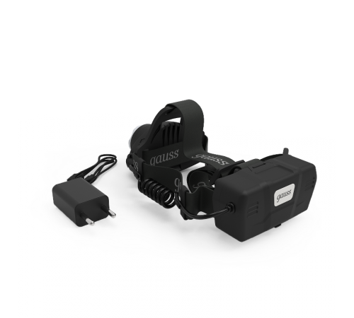 Фонарь налобный GFL407 5W 450lm Li-ion 2400mAh LED 1/12/48  GF407  Gauss