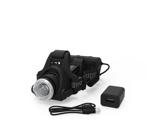 Фонарь налобный GFL407 5W 450lm Li-ion 2400mAh LED 1/12/48  GF407  Gauss