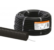 Труба гибкая гофрированная ПНД 50мм с протяжкой легкая (25 м)  SQ0413-0006  TDM