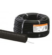 Труба гибкая гофрированная ПНД 50мм с протяжкой легкая (25 м)  SQ0413-0006  TDM