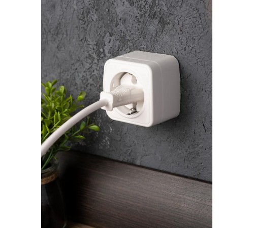 Минск Розетка 1-местная ОП 16А с заземлением белая  EKF Basic  EGR16-028-10  EKF