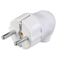 Вилка разборная угловая с з/к 16А белая ВПу11-01-Ст  EVP11-16-01-K01  IEK