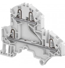 Клемма втычная ZK2,5-D1 - 2 уровня, 1 цепь, серая - 2,5 мм?, 4 зажима  1SNK705211R0000  TE