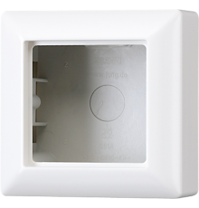 Рамка для вертикальной и горизонтальной установки, 1 пост, накладной монтаж; дюропласт; белый; AS500  AS581AWW  Jung