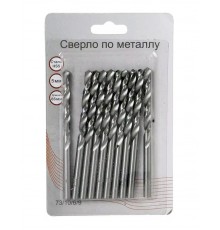 Сверло по металлу 5 мм, HSS (10 шт. в блистере)  73/10/6/9  ВИХРЬ