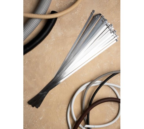 Хомут AISI 304 из нержавеющей стали, 12x680 (100 шт.) FlexLock PROximaplc-fl-tss-304-12x680EKF