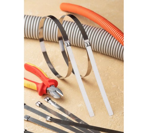 Хомут AISI 304 из нержавеющей стали, 12x680 (100 шт.) FlexLock PROximaplc-fl-tss-304-12x680EKF