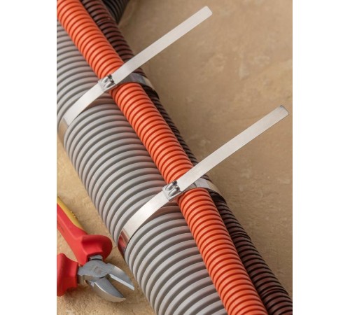 Хомут AISI 304 из нержавеющей стали, 12x680 (100 шт.) FlexLock PROximaplc-fl-tss-304-12x680EKF