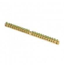 Шина PEN "ноль-земля" (6х9мм) 24 отверстия латунь крепеж по центру EKF PROxima  sn0-63-24  EKF