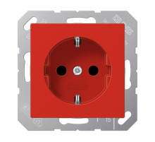 Штепсельная розетка SCHUKO 16A 250V~; термопласт; красный  A1520BFRT  Jung
