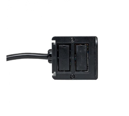 Встраиваемый настольный розеточный блок для крепления к столу, 10 модулей, C-Line, металлик  cl-vnbco-10-s  EKF