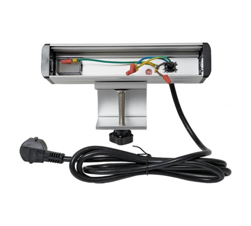 Встраиваемый настольный розеточный блок для крепления к столу, 10 модулей, C-Line, металлик  cl-vnbco-10-s  EKF